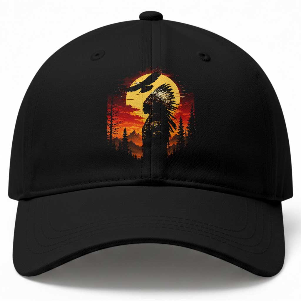 Vintage Native American Warrior Baseball Cap Indigenous Heritage Pride