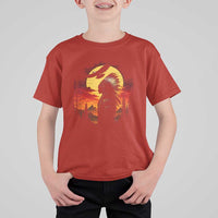 Vintage Native American Warrior T Shirt For Kid Indigenous Heritage Pride