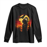 Vintage Native American Warrior Long Sleeve Shirt Indigenous Heritage Pride