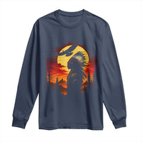 Vintage Native American Warrior Long Sleeve Shirt Indigenous Heritage Pride