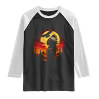 Vintage Native American Warrior Raglan Shirt Indigenous Heritage Pride