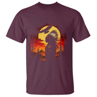 Vintage Native American Warrior T Shirt Indigenous Heritage Pride