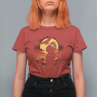 Vintage Native American Warrior T Shirt For Women Indigenous Heritage Pride