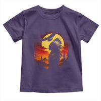 Vintage Native American Warrior Toddler T Shirt Indigenous Heritage Pride
