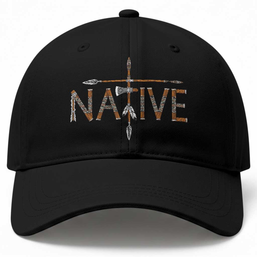 Western Style Tribal Feather Baseball Cap Vintage Boho Graphic