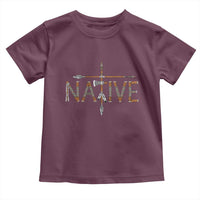 Western Style Tribal Feather Toddler T Shirt Vintage Boho Graphic