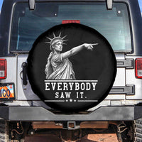 Liberty Has Spoken Everybody Saw It Spare Tire Cover Funny Pointing Statue Basketball Parody