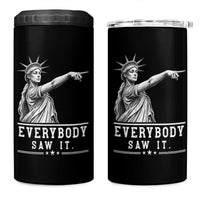 Liberty Has Spoken Everybody Saw It 4 in 1 Can Cooler Tumbler Funny Pointing Statue Basketball Parody