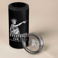 Liberty Has Spoken Everybody Saw It 4 in 1 Can Cooler Tumbler Funny Pointing Statue Basketball Parody