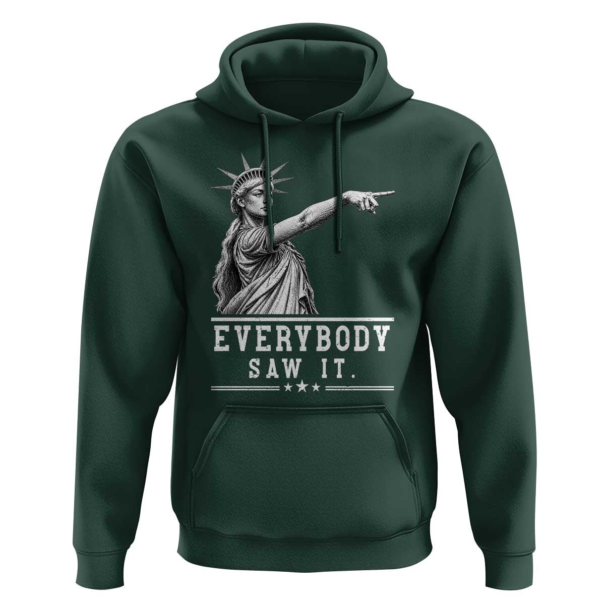 Liberty Has Spoken Everybody Saw It Hoodie Funny Pointing Statue Basketball Parody