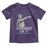 Liberty Has Spoken Everybody Saw It Toddler T Shirt Funny Pointing Statue Basketball Parody