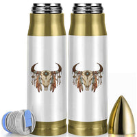 Vintage Southwestern Cow Skull Bullet Tumbler Boho Feather Western Graphic