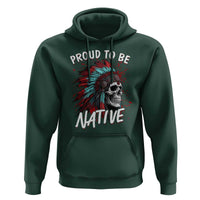 Proud To Be Native Hoodie Native American Skull Headdress Graphic
