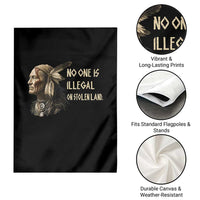 Indigenous Peoples Day Gift Garden Flag No One Is Illegal On Stolen Land