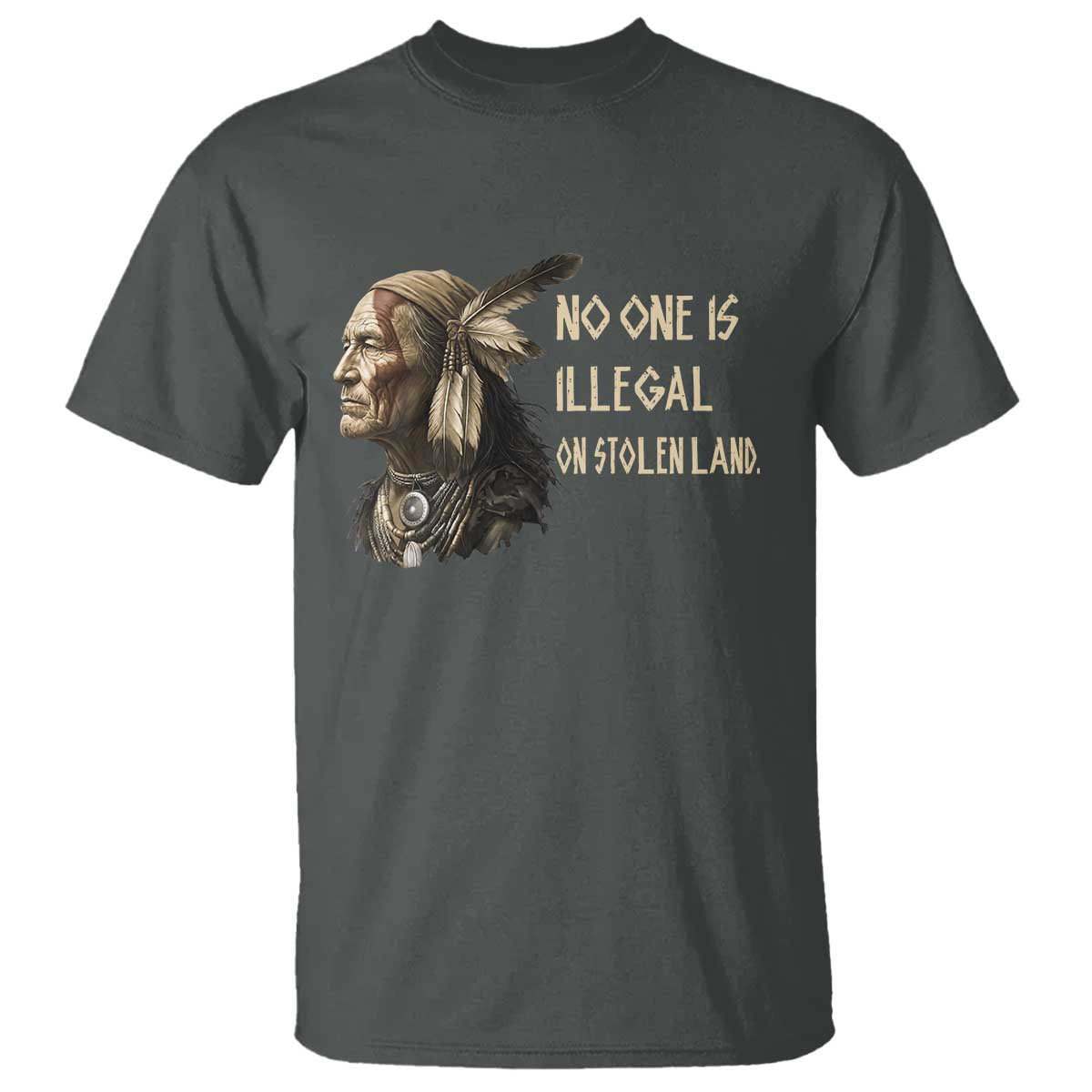 Indigenous Peoples Day Gift T Shirt No One Is Illegal On Stolen Land