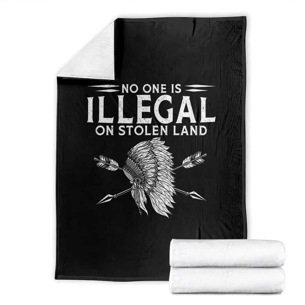 Honor Indigenous Peoples Throw Blanket No One Is Illegal On Stolen Land