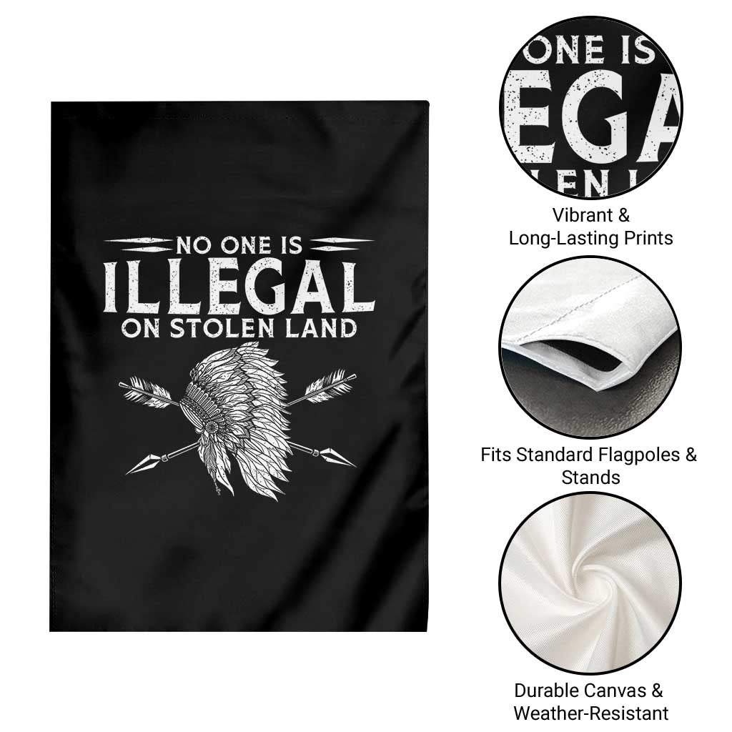 Honor Indigenous Peoples Garden Flag No One Is Illegal On Stolen Land