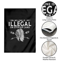 Honor Indigenous Peoples Garden Flag No One Is Illegal On Stolen Land