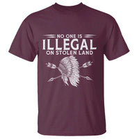 Honor Indigenous Peoples T Shirt No One Is Illegal On Stolen Land