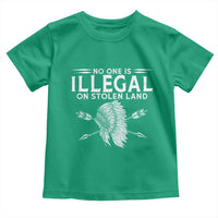 Honor Indigenous Peoples Toddler T Shirt No One Is Illegal On Stolen Land