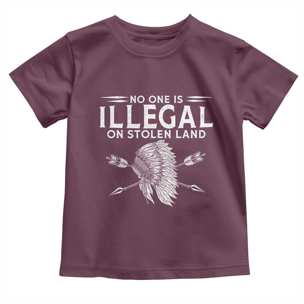 Honor Indigenous Peoples Toddler T Shirt No One Is Illegal On Stolen Land