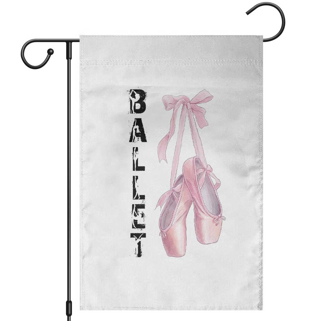 Ballerina Pointe Shoes Garden Flag Gift For Cute Ballet Girl - Wonder Print Shop