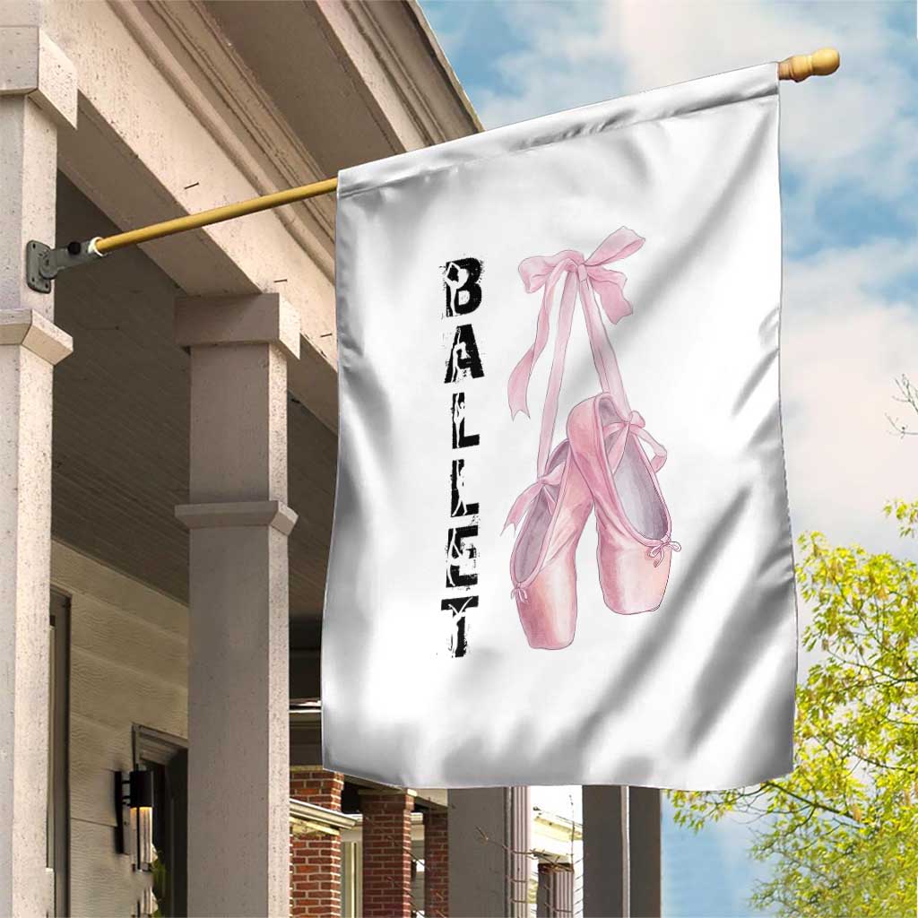 Ballerina Pointe Shoes Garden Flag Gift For Cute Ballet Girl - Wonder Print Shop