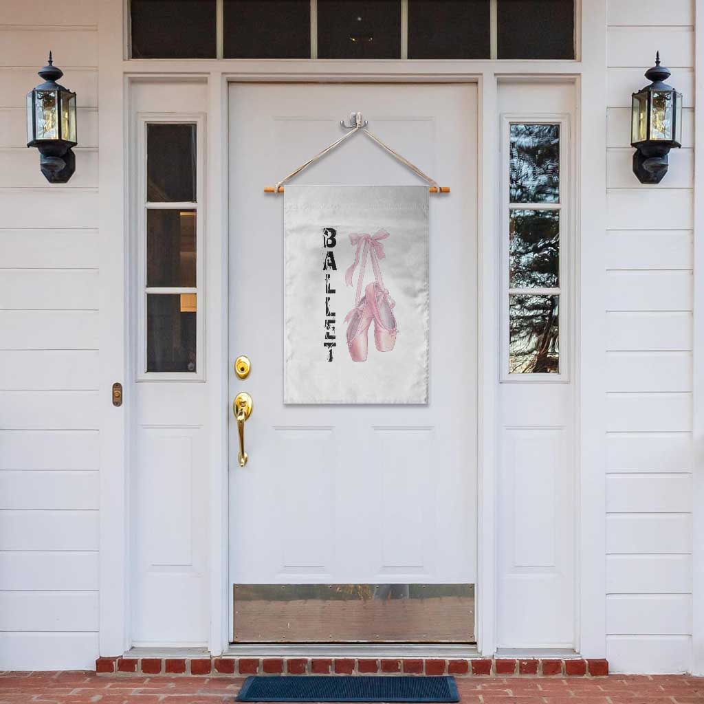 Ballerina Pointe Shoes Garden Flag Gift For Cute Ballet Girl - Wonder Print Shop