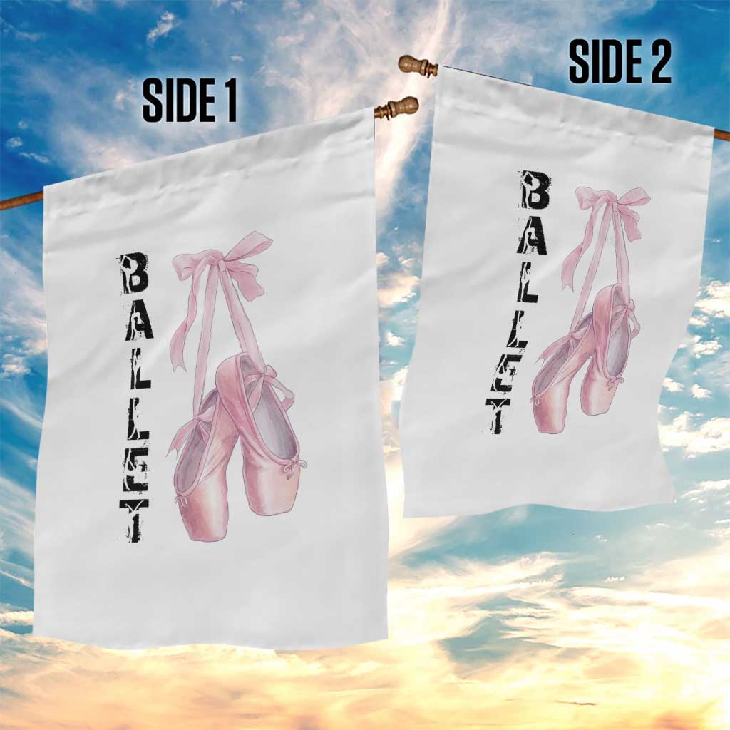 Ballerina Pointe Shoes Garden Flag Gift For Cute Ballet Girl - Wonder Print Shop