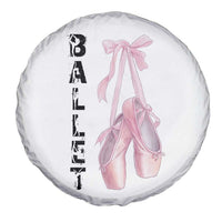 Ballerina Pointe Shoes Spare Tire Cover Gift For Cute Ballet Girl - Wonder Print Shop