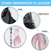 Ballerina Pointe Shoes Spare Tire Cover Gift For Cute Ballet Girl - Wonder Print Shop