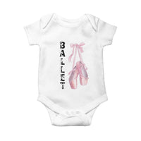 Ballerina Pointe Shoes Baby Onesie Gift For Cute Ballet Girl - Wonder Print Shop