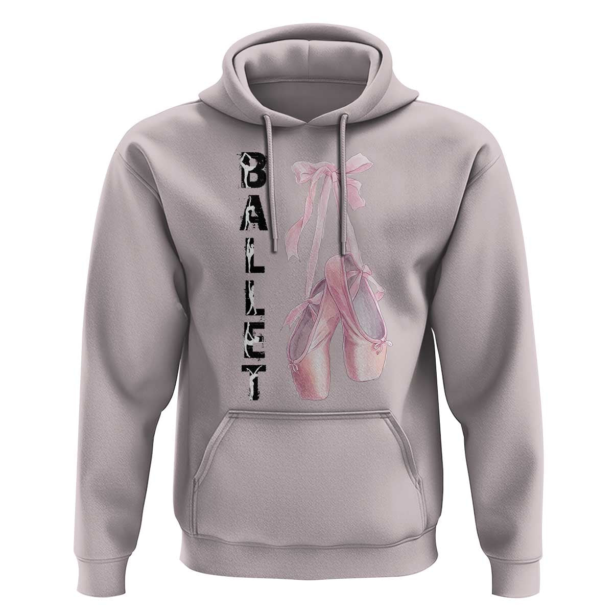 Ballerina Pointe Shoes Hoodie Gift For Cute Ballet Girl - Wonder Print Shop