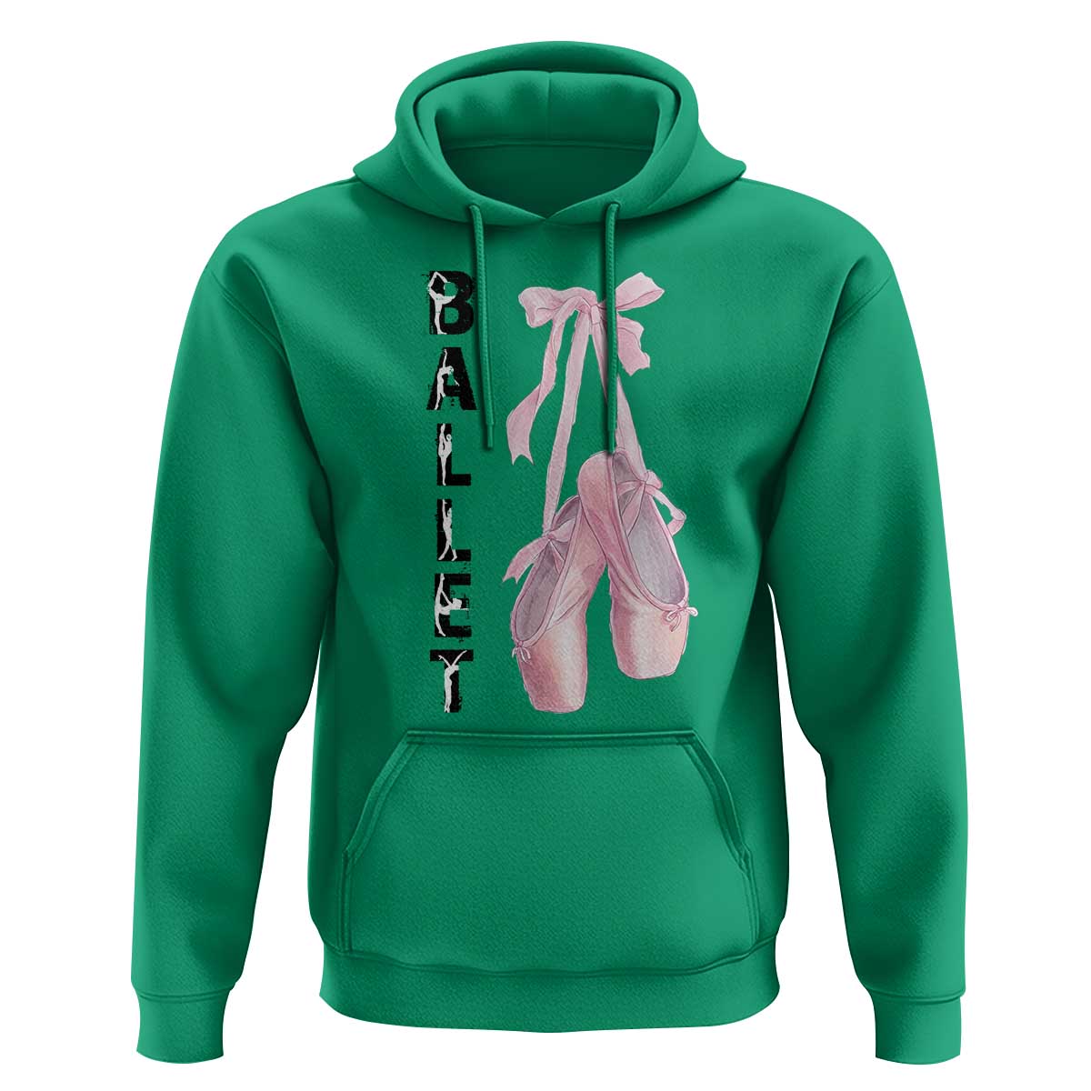 Ballerina Pointe Shoes Hoodie Gift For Cute Ballet Girl - Wonder Print Shop