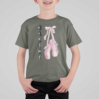 Ballerina Pointe Shoes T Shirt For Kid Gift For Cute Ballet Girl - Wonder Print Shop
