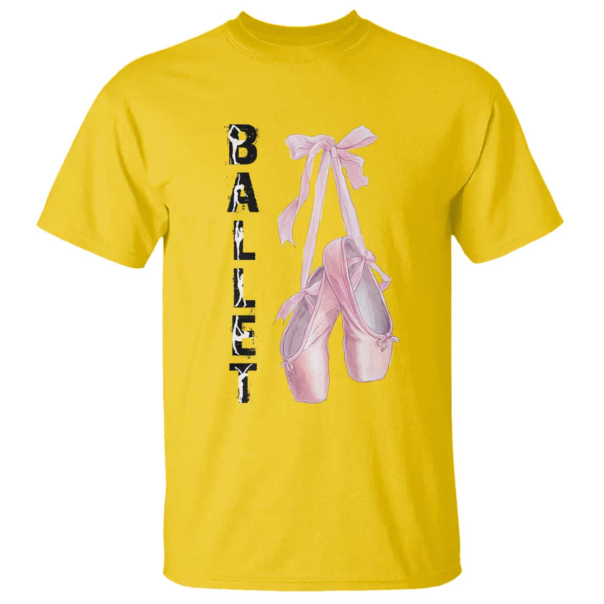 Ballerina Pointe Shoes T Shirt Gift For Cute Ballet Girl - Wonder Print Shop