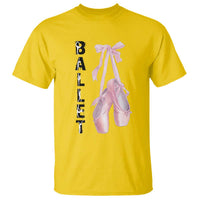 Ballerina Pointe Shoes T Shirt Gift For Cute Ballet Girl - Wonder Print Shop