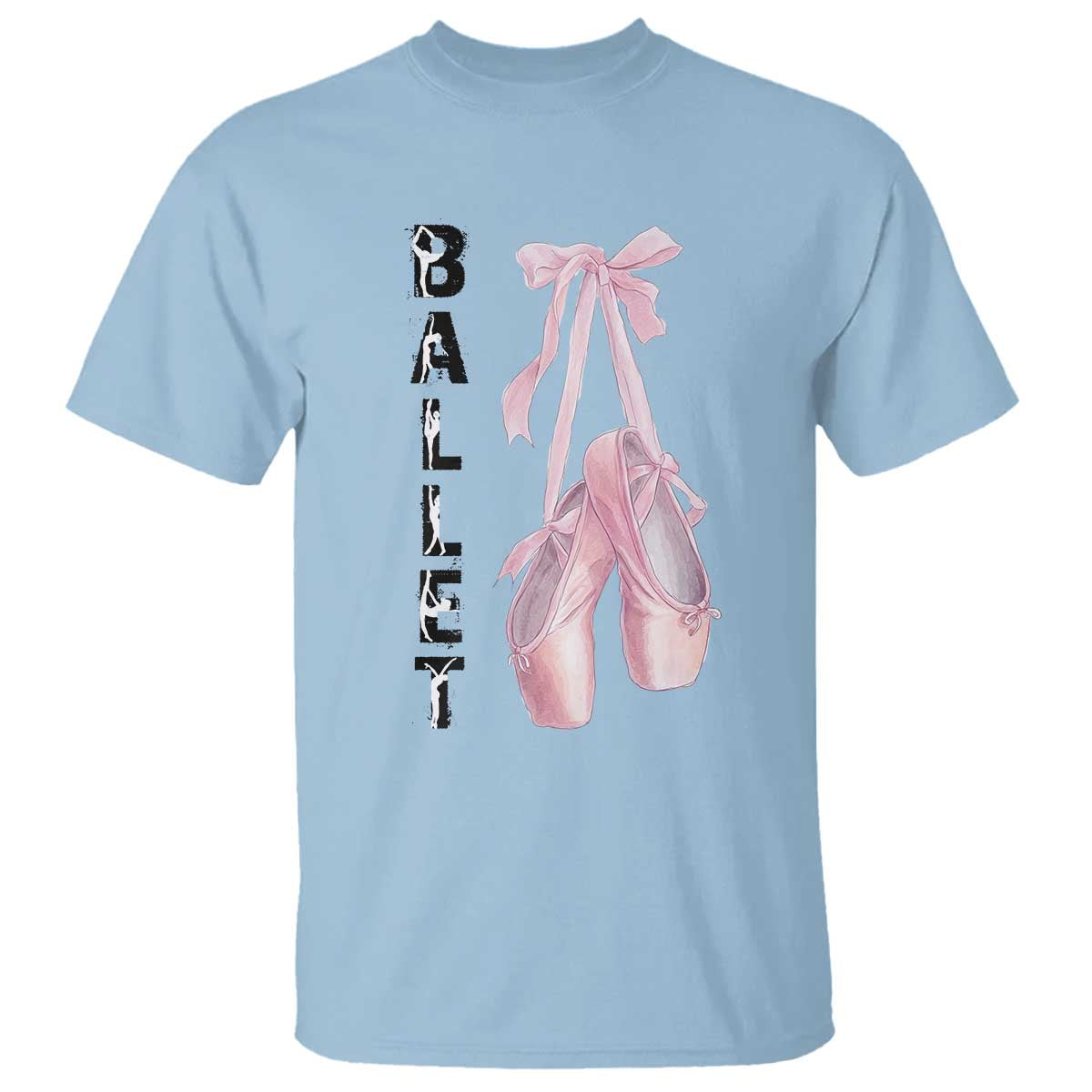 Ballerina Pointe Shoes T Shirt Gift For Cute Ballet Girl - Wonder Print Shop