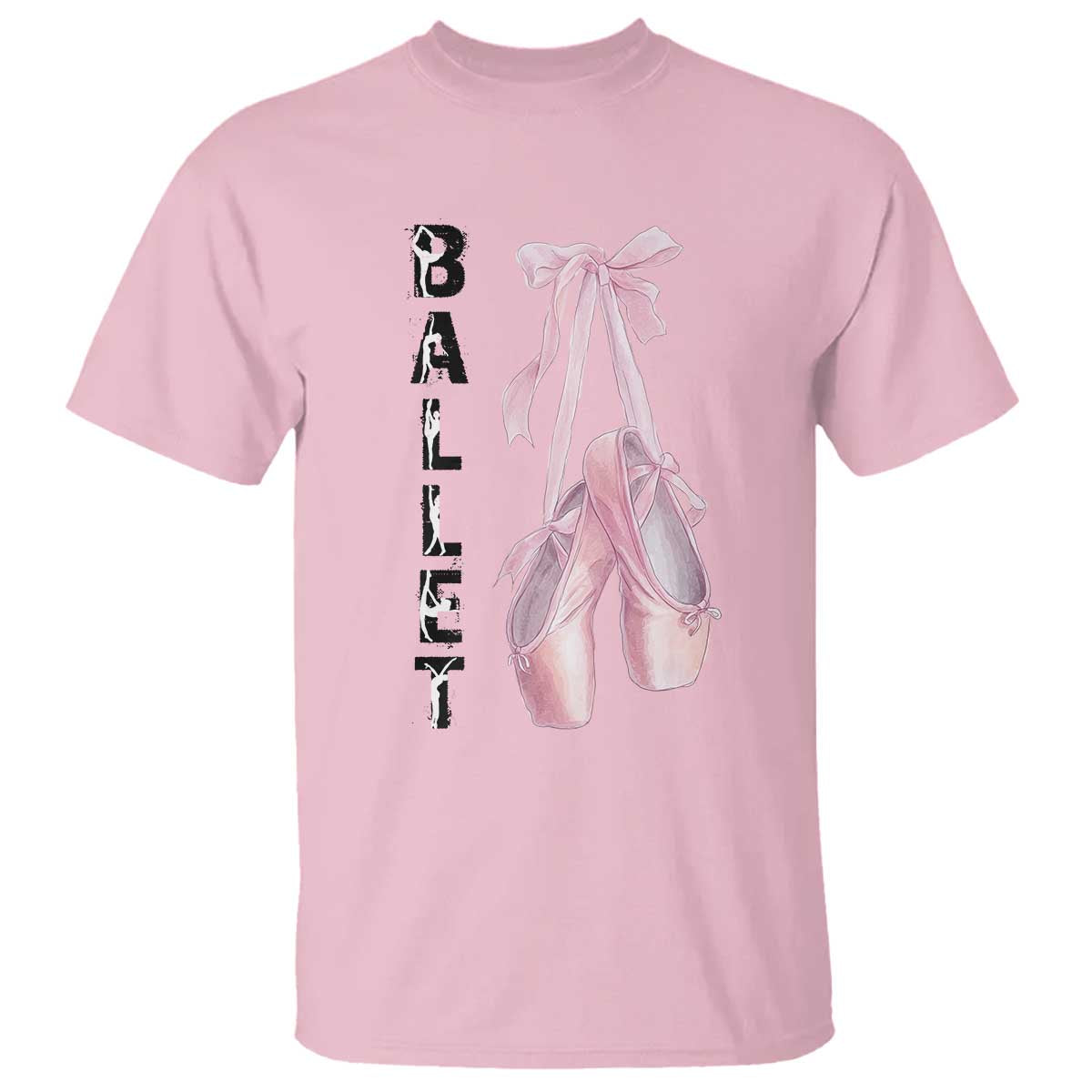 Ballerina Pointe Shoes T Shirt Gift For Cute Ballet Girl - Wonder Print Shop