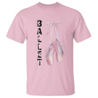Ballerina Pointe Shoes T Shirt Gift For Cute Ballet Girl - Wonder Print Shop