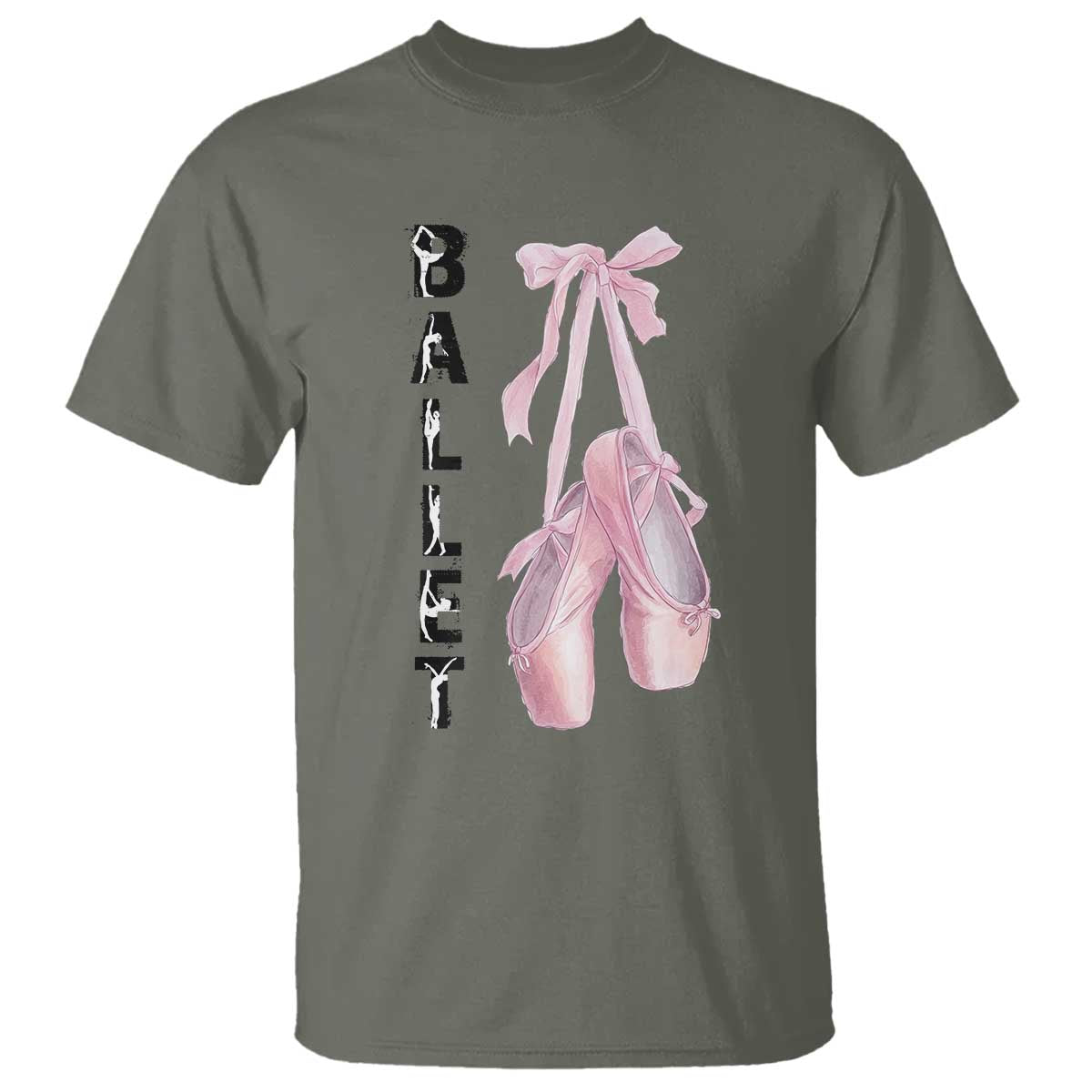 Ballerina Pointe Shoes T Shirt Gift For Cute Ballet Girl - Wonder Print Shop