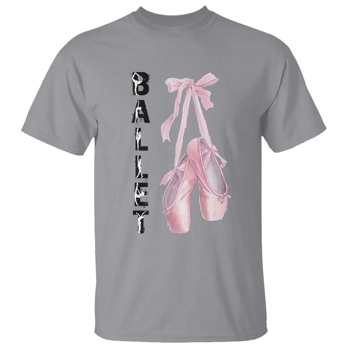 Ballerina Pointe Shoes T Shirt Gift For Cute Ballet Girl - Wonder Print Shop