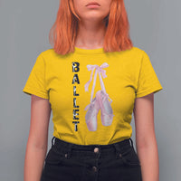 Ballerina Pointe Shoes T Shirt For Women Gift For Cute Ballet Girl - Wonder Print Shop