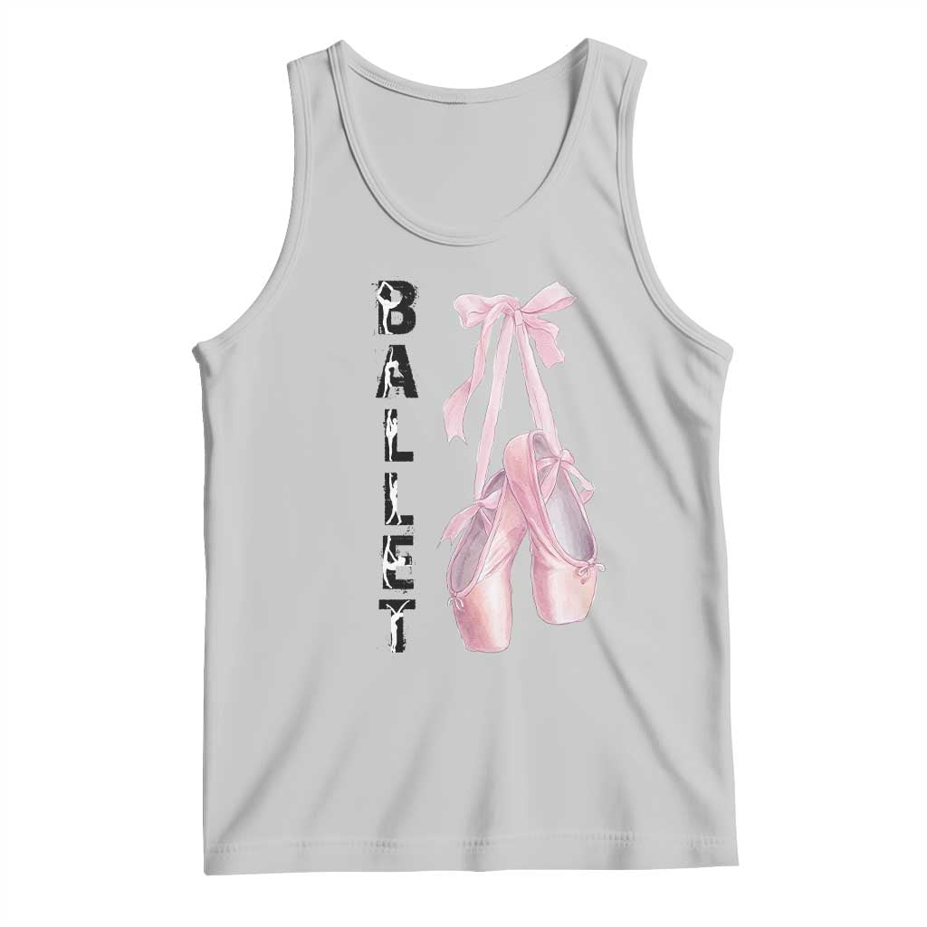 Ballerina Pointe Shoes Tank Top Gift For Cute Ballet Girl - Wonder Print Shop