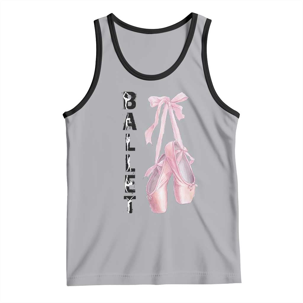 Ballerina Pointe Shoes Tank Top Gift For Cute Ballet Girl - Wonder Print Shop