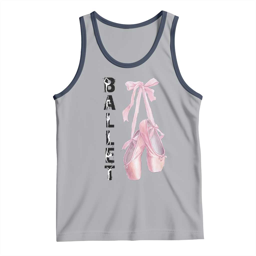 Ballerina Pointe Shoes Tank Top Gift For Cute Ballet Girl - Wonder Print Shop