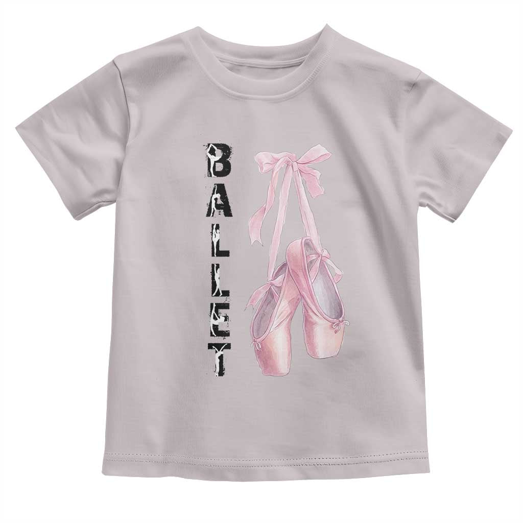 Ballerina Pointe Shoes Toddler T Shirt Gift For Cute Ballet Girl - Wonder Print Shop