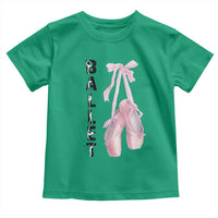 Ballerina Pointe Shoes Toddler T Shirt Gift For Cute Ballet Girl - Wonder Print Shop
