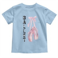 Ballerina Pointe Shoes Toddler T Shirt Gift For Cute Ballet Girl - Wonder Print Shop