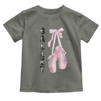 Ballerina Pointe Shoes Toddler T Shirt Gift For Cute Ballet Girl - Wonder Print Shop